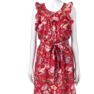 Women's LC Lauren Conrad Floral Ruffle Fit & Flare